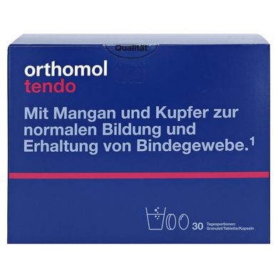 Orthomol Tendo, Ортомол Тендо 30 днів (порошок / таблетки / капсули)