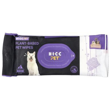 HICC Pet, салфетки для животных на растительной основе, для собак и кошек, с дамасской розой, 6 упаковок по 20 салфеток купить в Киеве и Украине