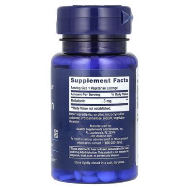 Мелатонин Life Extension (Melatonin) 3 мг 60 пастилок купить в Киеве и Украине