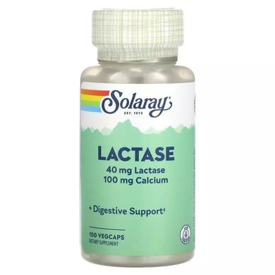 Лактаза Solaray ( Lactase) 40 мг 100 вегетарианских капсул купить в Киеве и Украине