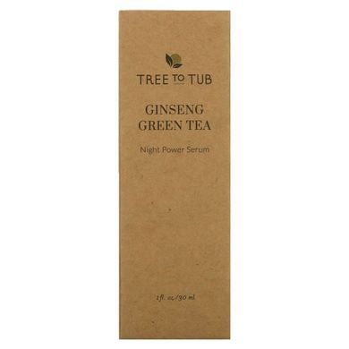 Tree To Tub, нежная антивозрастная ночная сыворотка с ретинолом для чувствительной кожи, женьшень и зеленый чай, 30&nbsp;мл (1&nbsp;жидк.&nbsp;унция) купить в Киеве и Украине