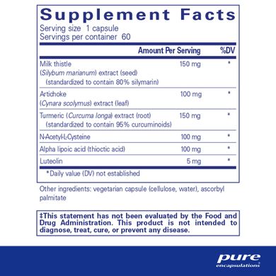 Вітаміни для печінки Pure Encapsulations (LVR Formula) 60 капсул