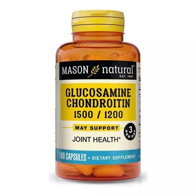 Глюкозамін та Хондроїтин Mason Natural (Glucosamine Chondroitin) 1500/1200 180 капсул