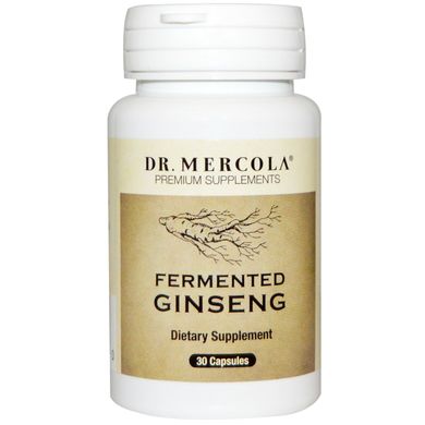 Корейський женьшень, Fermented Ginseng, Dr. Mercola, 30 капсул