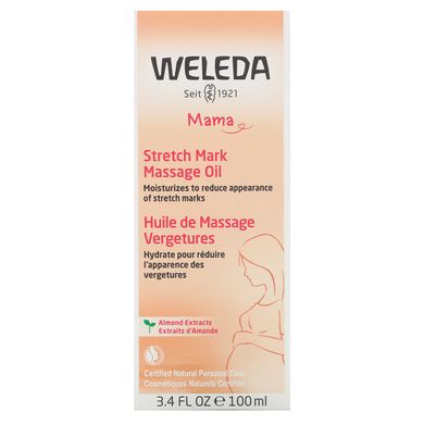 Mother, олія для масажу проти розтяжок, Weleda, 3,4 р унц (100 мл)