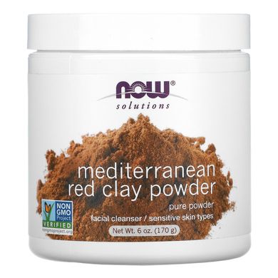 Глина для обличчя червона Now Foods (Moroccan Red Clay Solutions) 170 г