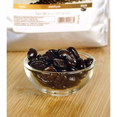 Французький смажений цілісний бін органічна кава - темний, French Roast Whole Bean Organic Coffee - Dark, Swanson, 934 г
