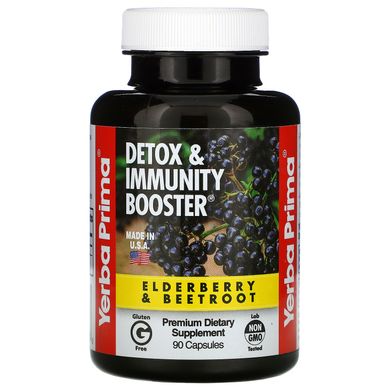 Детокс і підсилювач імунітету, Detox & Immunity Booster, Yerba Prima, 90 капсул