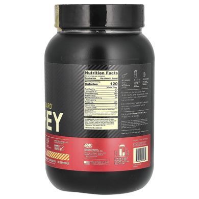 Сывороточный протеин банан с клубникой Optimum Nutrition (Gold Standard Whey) 909 г купить в Киеве и Украине