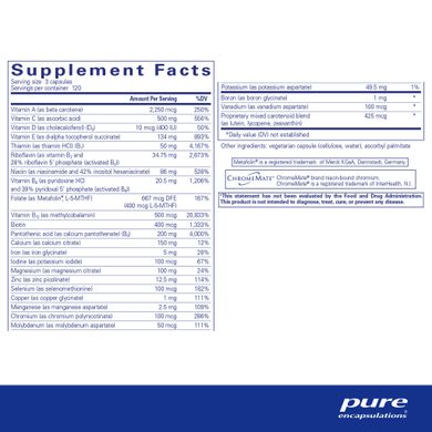 Мультивітаміни/мінерали Pure Encapsulations (Nutrient 950) 360 капсул