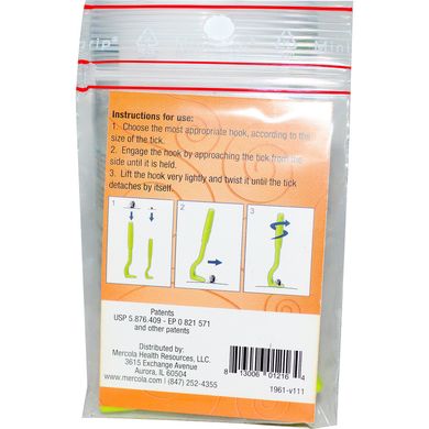 Tick ​​Stick, паличка для видалення кліщів у тварин, Dr Mercola, 2 шт