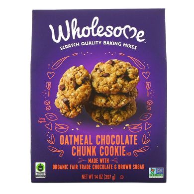Wholesome, Вівсяне печиво зі шматочками шоколаду, 14 унцій (397 г)