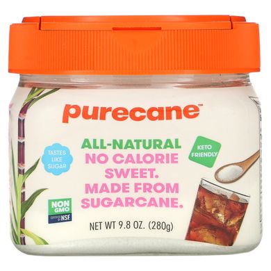 Purecane, солодке без калорій, 280 г (9,8 унції)