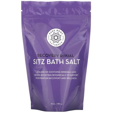 Сіль для ванн, Recovery Ritual, Sitz Bath Salt, Pure Body Naturals, 283 г