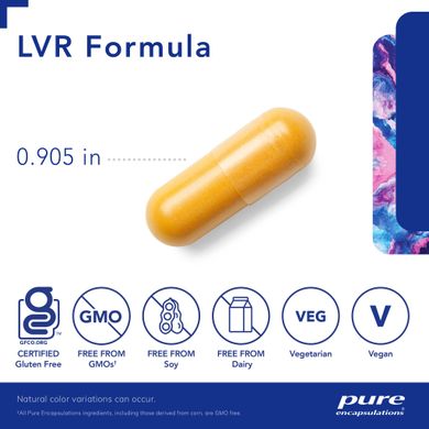 Витамины для печени Pure Encapsulations (LVR Formula) 60 капсул купить в Киеве и Украине