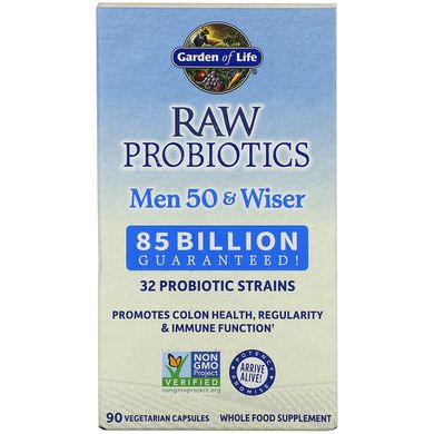 Пробиотики для мужчин старше 50 Garden of Life (Probiotic Probiotics Men) 90 капсул купить в Киеве и Украине