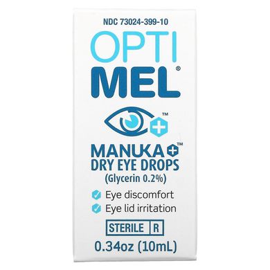 Optimel, Манука + капли для сухих глаз, 0,34 унции (10 мл) купить в Киеве и Украине