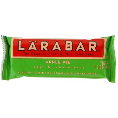 Батончики зі смаком яблучного пирога Larabar 16 бат.