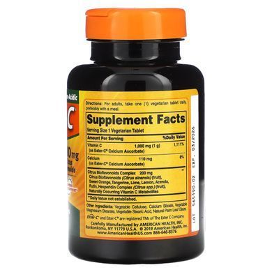 Vitamin C Ester-C American Health (Ester-C) 1000 mg 90 vegetable tablets