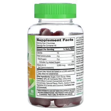 21st Century, VitaJoy Gummies, B-12, Extra Strength, Raspberry, 3,000 mcg, 90 Gummies (1500 mcg per Gummy) купить в Киеве и Украине