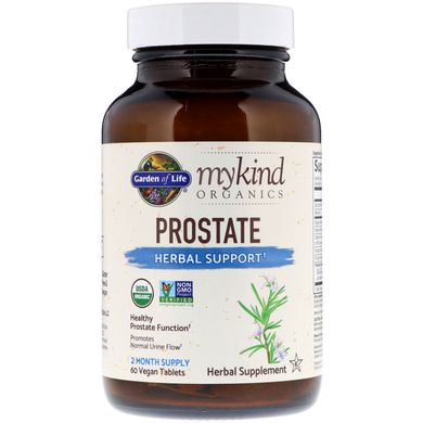Вітаміни для простати Garden of Life (MyKind Organics Prostate Herbal Support) 60 таблеток