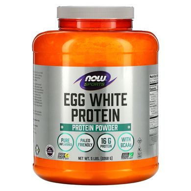 Яєчний протеїн порошок Now Foods (Egg White Protein Sports) 2,23 кг
