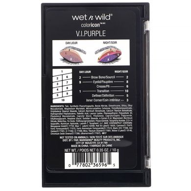 Палітра тіней для повік, 761B «Розкішний пурпур», Wet n Wild, 10 г
