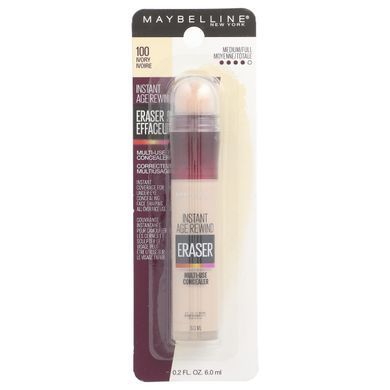 Anti-aging concealer for dark circles under the eyes, shade 100 Ivory, Maybelline, 6 ml.