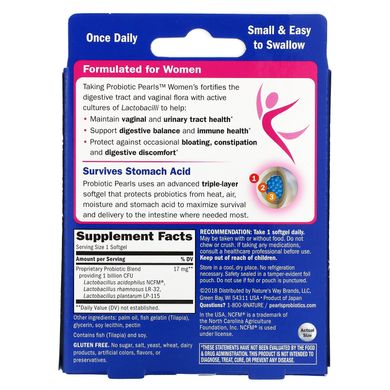 Пробіотичні горошини для жінок, які підтримують травну систему і мікрофлору, Enzymatic Therapy, 30 м'яких капсул