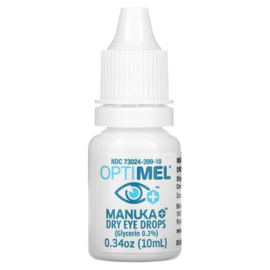 Optimel, Манука + краплі для сухих очей, 0,34 унції (10 мл)