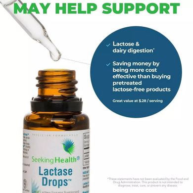 Лактаза у краплях Seeking Health (Lactase Drops) 15 мл