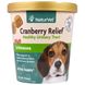 Cranberry Relief для собак плюс эхинацея, NaturVet, 60 мягких жевательных таблеток, 6,3 унц. (180 г) фото
