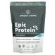 Органический растительный белок + суперпродукты, настоящий спорт, Epic Protein, Organic Plant Protein + Superfoods, Real Sport, Sprout Living, 494 г фото