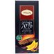 Темний шоколад, 70% какао, апельсин, Valor, 100 г фото