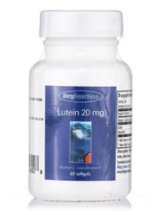 Лютеїн, Lutein, Allergy Research Group, 20 мг, 60 капсул