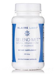 Селен Klaire Labs (Seleno Met) 200 мкг 100 вегетаріанських капсул