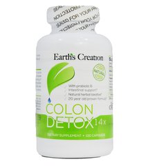 Добавка для детоксу та очищення кишечника Earth`s Creation (Colon Detox) 100 капсул