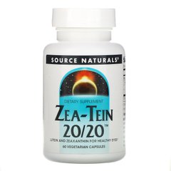Формула для здоровья глаз, Zea-Tein 20/20, Source Naturals, 60 вегетарианских капсул купить в Киеве и Украине