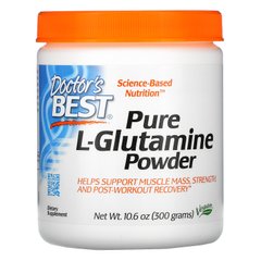 Чистый порошок L-глютамина, Pure L-Glutamine Powder, Doctor's Best, 300 г купить в Киеве и Украине