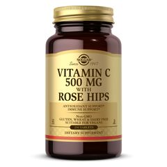 (ПОШКОДЖЕНА!!!) Вітамін С з шипшиною Solgar (Vitamin C With Rose Hips) 500 мг 250 таблеток