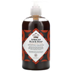 Африканське чорне мило, Рідке мило для рук, African Black Soap, Liquid Hand Soap, Nubian Heritage, 364 мл
