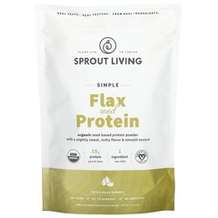 Простий білок льону, без ароматизаторів, Simple Flax Protein, Unflavored, Sprout Living, 454 г