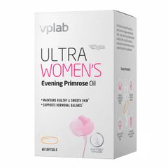 Масло примули вечірньої для жінок VPLab (Ultra Women's Evening Primrose oil) 60 м'яких капсул