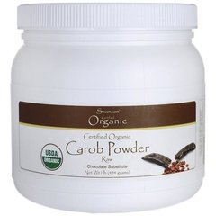 Сертифікований органічний порошок ріжкового дерева, Certified Organic Carob Powder, Swanson, 170 г