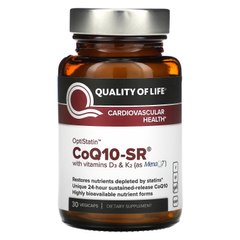 Quality of Life Labs, CoQ10-SR, 30 вегетарианских капсул купить в Киеве и Украине