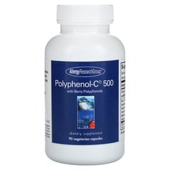 Allergy Research Group, Поліфенол-C 500 з ягідними поліфенолами, 90 вегетаріанських капсул