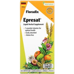 Gaia Herbs, Floradix, Epresat, рідка рослинна добавка, 17 рідких унцій (500 мл)