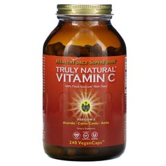 Натуральний вітамін С, Truly Natural Vitamin C, HealthForce Superfoods, 360 вегетаріанських капсул