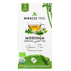 Miracle Tree, Органический суперпродуктовый чай Moringa, зеленый чай, без кофеина, 25 чайных пакетиков, 1,32 унции (37,5 г) купить в Киеве и Украине
