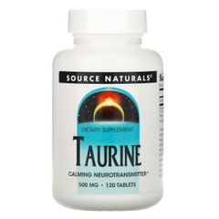Таурин Source Naturals (Taurine) 500 мг 120 таблеток купить в Киеве и Украине